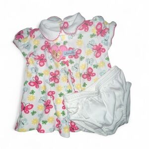 Child of Mine Floral Baby Dress with Pink Accents